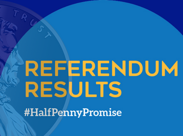  blue background with "referendum" written in yellow